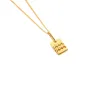 Celi Classic 12 Constellation Pendant Necklace Gold Collar Chain Man Women Designer Jewelry