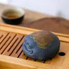 Purple Sand Golden Toad Tea Pet kan höja tur att spela tetabelltillbehör Figurin Teapets Clay Zen1321725