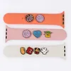 Silikon Iwatch Strap Band Heart Jewels Süsleme Dekoratif Çıtalar Apple Watch Band Aksesuarları