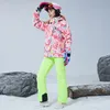 Ternos de esqui no terno de esqui de inverno Mulheres de calça de casca de snowboard de snowboards esportes Montanha à prova d'água de neve à prova de vento SK098 221130