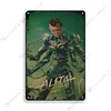 Alita Battle Angel Movie Metal Painting Rusty Cafe Home Bar Pub Wall Targa in metallo Targhe in metallo Piatto decorativo Targa Man Cave 20cmx30cm Woo