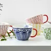 Tasses faites à la main forme irrégulière en céramique nordique petit déjeuner boisson café thé lait eau tasses cuisine bureau vaisselle décor à la maison