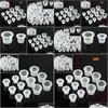 Other Tattoo Supplies Wholesale 200 Pcs/Lot Tattoo Ink Caps Plastic Cups Supplies Medium/Small 16Mm/12Mm 100Pcs Small Size Add Mediu Dheb8