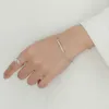 Bracelet Chain Ccfjoyas 100% 925 Sterling Silver Punk Rock Nail Zircon for Women French Light Luxury Jewelry Accessories