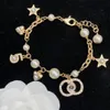 Damen Perlenarmbänder Luxurys Designer Armband Mode Gold Schmuckanzug Einfacher Buchstaben Design exquisite luxuriöse Schmuckstücke