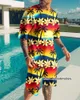 Chándales para hombres Summer Cool Harajuku TshirtsShorts Traje Holiday Beach Man Sets 3D Print Sportwear Ropa masculina Tees Top 2pcs 221201