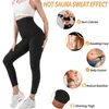 Damen Shapers Sauna Leggings für Frauen Schwitzhose Hohe Taille Kompression Schlankheits Thermo Workout Training Capris Body Shaper 221130