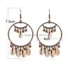 Dangle Chandelier Vintage Handmade Big Round Dangle Earrings Shell Drop For Women Fashion Ethnic Jewelry Delivery Dhinz