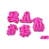 Baking Moulds Cartoon Forest Bakeware Lion Elephant Monkey Giraffe Rabbit Animal Sil Sugar Baking Mods Clay Mold Kitchen Too Dhgarden Dhmgk