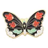 Pins Brooches Butterfly Insect Moth Enamel Pins Retro Romance Flowers Wings Brooches Lapel Badges Nature Inspiration Jewelry Gift Fo Dhkqu