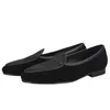 Kleidschuhe 2023 Neuer Stil Schwarzes Krokodilmuster Mattes Rindsleder Herren-Loafer Britische klassische Mokassins Slip-On-Smoking-Hausschuhe