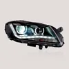 Passat B7 LEDカーヘッドライト昼間のランニングダイナミックストリーマターンシグナルインジケーター照明アクセサリーヘッドランプ用ヘッドランプ