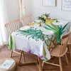Taça de mesa de mesa de verão folhas tropicais de abacaxi cadeira de jantar capa de cozinha Toleta de mesa de casa moderna decoração de casa manteles