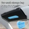 Car Tissue Box Towel Sets Sun Visor Leather Holder Auto Interior Storage Decoration For BMW Accessories