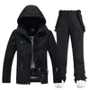 Skiing Suits Women Men Couple Snowboard Winter Warm Outdoor Snowsuits Waterproof Windproof Jacket And Pants Set 221130