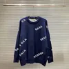 22ss Mens Maglioni Maniche lunghe Lettere Budge Ricamo Moda Unisex Felpe con cappuccio Pullover Felpa Uomo Top Abbigliamento bal sweater.G2