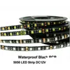 LED -remsor Black PCB Board 12V LED -strip Ljus Vattent￤t IP65 60LEDS/M 5050 Utomhus inomhusdekoration Drop Delivery Lights Lighting DHPOT