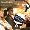 Espejo retrovisor para coche giratorio de 1080ﾰ, soporte para teléfono, parasol, soporte para teléfono móvil, soporte telescópico para vehículo, soporte para teléfono móvil