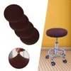 Housses de chaise 2 pièces tabouret de bar rond lavable polyester housse élastique pour