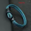 Berlockarmband Herr Paracord Rep Armband Dubbellager Lucky Cord Armband Piratsmycken Utomhuscamping Man Tillbehör Surfer Brazalete