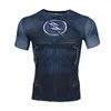 Men's T Shirts Compression Running T-shirt Men Printing Short Sleeve Sport Acitve Wear For Male Gym Clothing Fitness Bodybuilding Workout