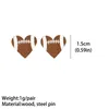 Heart Sports Baseball Stud Earrings Rugby Football Basketball Wood Stud Fashion Accessories