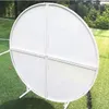 Party Decoration High Quality White Round Mental Plinth & Backdrop Wedding Display Stand Yudao946