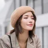 Berets Autumn Winter Thicken Bere Outdoor Knit Pumpkin Hat Solid Color Literary Temperament Painter High Quality Men's Women's Cap