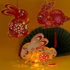 Andere evenementenfeestjes 1 set duurzame midautumn festival konijn lantaarn gloeiende decoratie Chinese stijl konijn lantaarn schattig kinderen speelgoed cadeau 221201