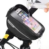 Panniers Bags 63 Inch Touch Screen Bicycle MTB Cycling Bike Head Tube Handlebar Cell Mobile Phone Case Holder For 221201