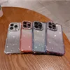 Luxury Starry Gradient Glitter Powder Plating Phone Cases Shell For iPhone 14 Pro Max Plus Fashion iPhone14 13 12 11 Shockproof Camera Protective Silicone Back Cover