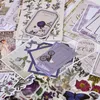 Opakowanie prezentów 200 szt. Vintage Scrapbooking Paper Naklejki dziennik DIY Dekoracyjne rośliny Notatnik Flower Materiały do ​​planowania ręka