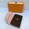 Nova bolsa de moedas rosalie mini pochette designer das mulheres carteira compacta chave titular do cartão de moeda caso accessoires emilie sarah victorine w193r