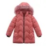 Down Coat Fashion Girls S Kids Winter Christmas Jacket Girl Hooded Cotton Snowsuit 2 6 8 10 YIRDS kläder 221130