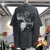 T-shirts hommes Vintage Askyurself T-shirt Hommes Femmes Tissu lourd Tee-shirt surdimensionné Tops Tête de chien Imprimer Vêtements à manches courtes T221130