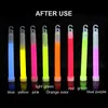 Dekoracje świąteczne 10pcs 6 cali wielokolorowy Glow Stick Chemical Light Stick Camping Camping Party Decoration Clubs Dostarczanie chemicznego fluorescencyjnego 221201