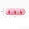 Desk Drawer Organizers 2Pcs/Lot Sile Selfadhesive Office Desk Wire Organizer Kitchen Fixing Gadget Desktop Storage Holder Accessor Dh6Ad