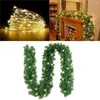 Flores decorativas Garland de Natal Artificial com 30 luzes de fadas LED 27 m Festival Holiday Ornament