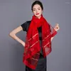 Schals Seidenschal Frauen Fr￼hling Herbst D￼nne lange Luxusschalfrau Frau Mutter Geschenk Hangzhou Winterwolle