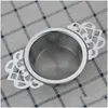 Tea Infusers 304 Stainless Steel Tea Infusers Leaking Metal Strainer Mesh Infuser Reusable Teapot Kitchen Tool With Handles Dhgarden Dh6Is