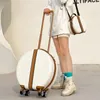 حقائب السفر 18 بوصة مجموعة حقيبة حمل على حقيبة صغيرة مع عجلات عربة حقيبة أمتعة الصعود الإناث خفيفة الوزن