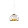 Lâmpadas pendentes Modern Mountain Design Glass Chandelier Lamparas de Techo Colgante Moderna Gold/Lâmpada de Lâmpada de Prateado