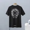 Klassiska modemän t skjortor designer t-shirts man kvinnor sanskrit brev t-shirt hästsko korsmönster tshirts hip hop tröja sommar toppar tees p6xv