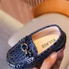 Sneakers Vintage Pu Leather Designer Baby Boys Shoes Slip On Weave Plaid Fashion Kids Formell Dress Toddler 221130