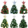 Decorazioni natalizie 45pcs Color Ball Christmas Top Top Top Star Decoration Gold Green Rosso Verde Blu Happy Year Ornament fai -da -te 221130