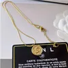 Populair luxe patroonontwerp ketting delicate mode hanger ketting high -end stijl damesaccessoires 18k gouden ketting ontwerper sieraden cadeau x475