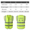 Reflective vest High Visibility Reflective Vest Night Riding Jacket Clothing Hi Vis Workwear Construction Work Safety Vest Men Summer Vest