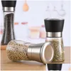 Mills Stainless Steel Manual Salt Pepper Mill Grinder Seasoning Bottle Glass Kitchen Accessaries Tool Premium Kka2073 197 Dr Dhgarden Dho7P