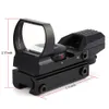 Red olografico energia Dot Scope 11mm / 20mm Cannocchiale a coda di rondine Reflex Ottica Sight Per Fucile da caccia Pistola Airsoft Tattico Sniper