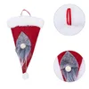 Table Mats 1pcs Christmas Knife Fork Holder Bag Kitchen Santa Beard Hat Cover Decor Xmas Dinning Decoration Tableware Accessories